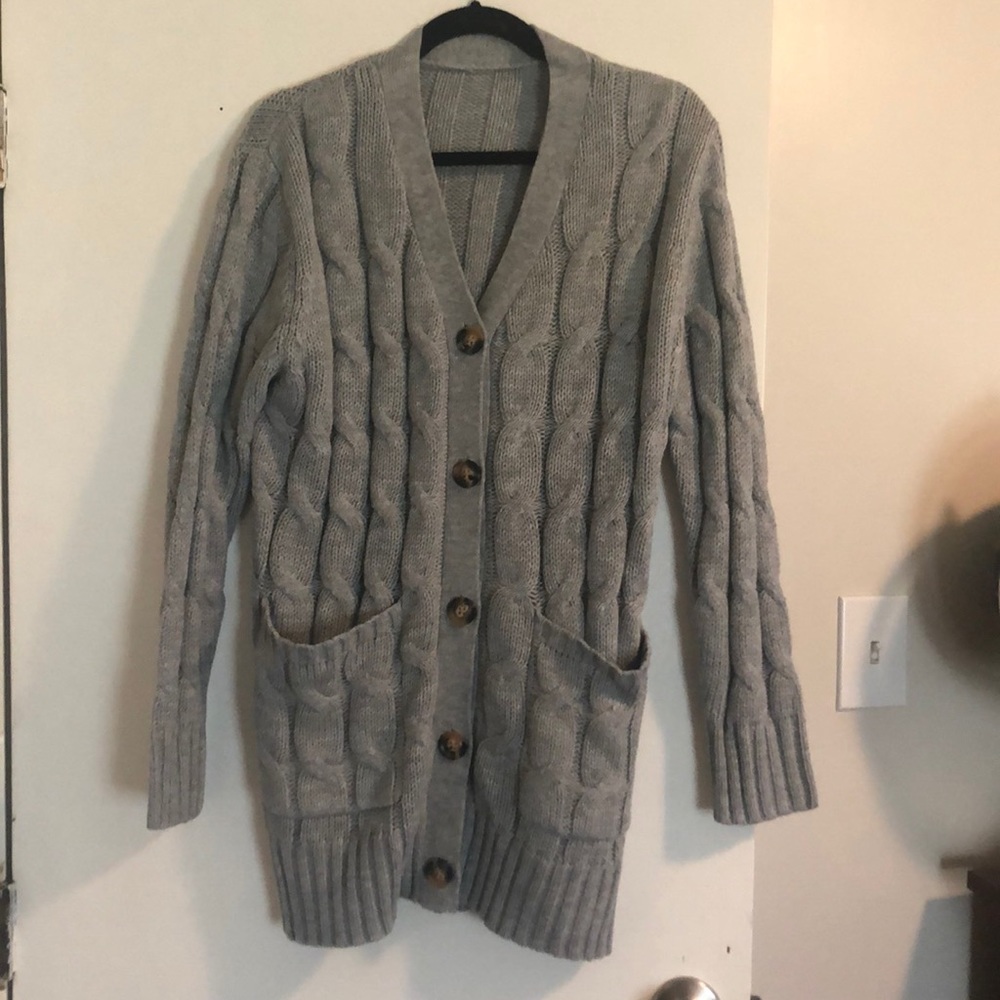 Grey/Blue cardigan